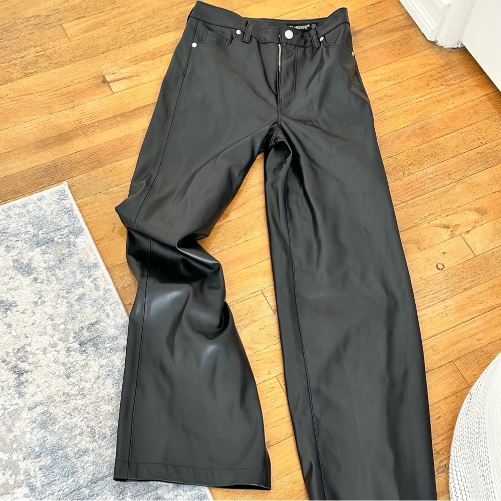 Blank NYC black leather pants